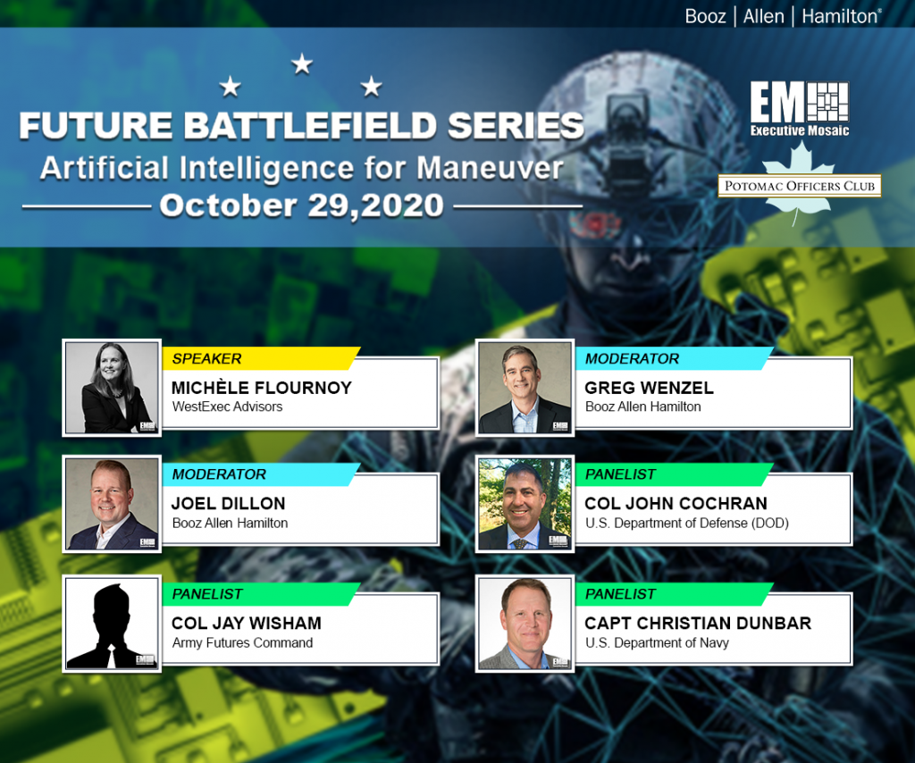 Col. Jay Wisham, Col. John Cochran, Capt. Christian Dunbar Serve as Panelists to Discuss Importance of AI Maneuvering to Improve Battlefield Capabilities