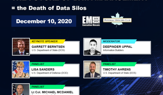 Potomac Officers Club to Host ‘The Future of Data Management’ Virtual Event TODAY at 10am; Learn More About the Featured Event Speakers