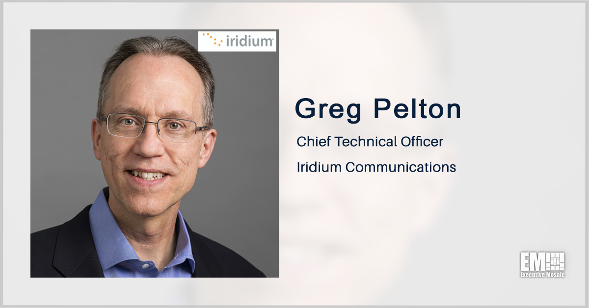 Communications Industry Vet Greg Pelton to Join Iridium as Chief Technical Officer