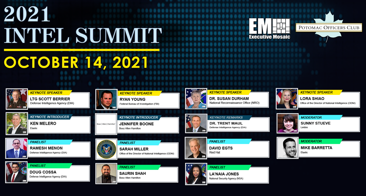 Potomac Officers Club’s 2021 Intel Summit Features Doug Cossa, Saurin Shah, La’Naia Jones in Elastic Data Panel