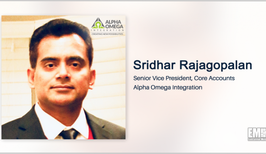 Sridhar Rajagopalan Elevated to SVP Role at Alpha Omega