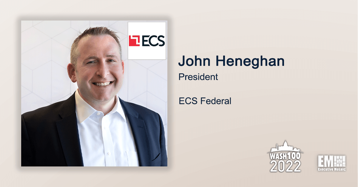 ECS President John Heneghan Gets 1st Wash100 Recognition