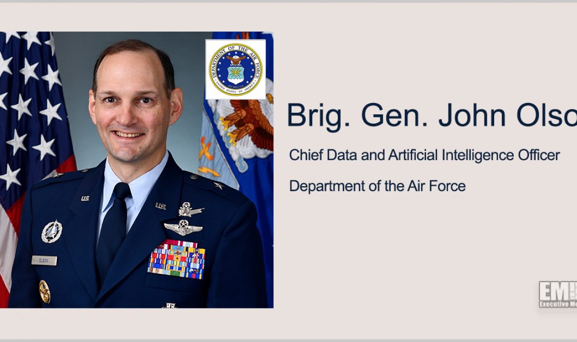 Video Interview: DAF’s Brig. Gen. John Olson Says Data is the Disruptive Element of the 21st Century