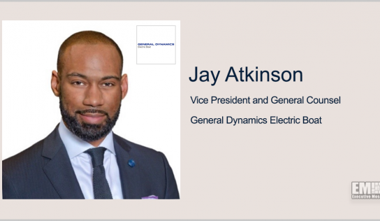 Jay Atkinson Promoted to VP, General Counsel at General Dynamics Electric Boat