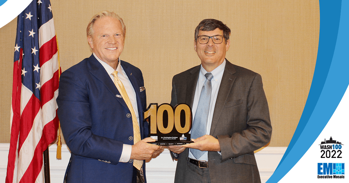 NRO Director Christopher Scolese Receives 3rd Consecutive Wash100 Award From Executive Mosaic CEO Jim Garrettson