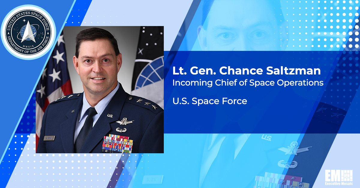 Chance Saltzman Confirmed as USSF Chief of Space Operations, Promoted to General