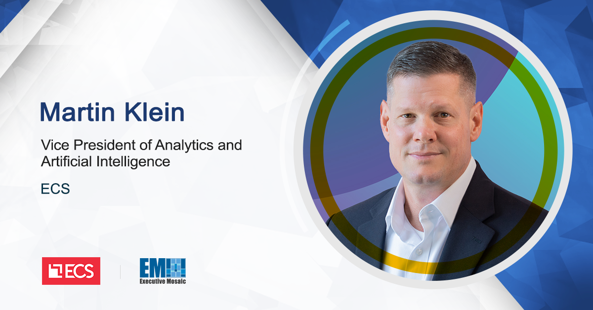 Martin Klein Returns to ECS as Analytics & Artificial Intelligence VP