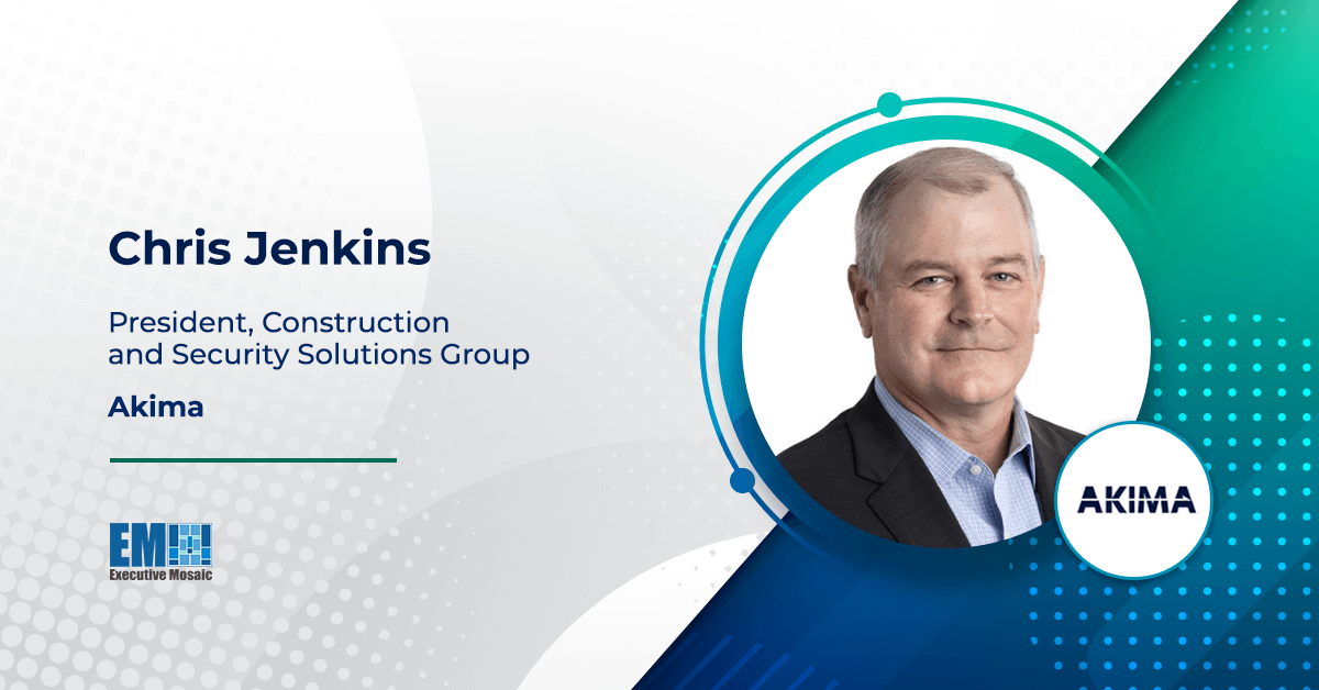 Chris Jenkins Promoted to Construction & Security Solutions Group President at Akima