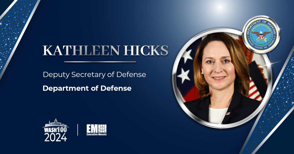 Deputy Defense Secretary Kathleen Hicks Recognized With 2024 Wash100 Award for Pushing Emerging Tech Adoption in Support of National Security Missions