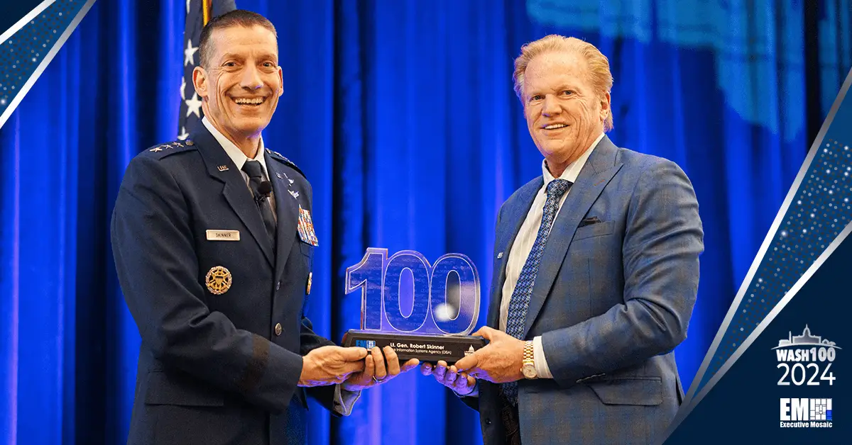 DISA Director Robert Skinner Receives 2024 Wash100 Award