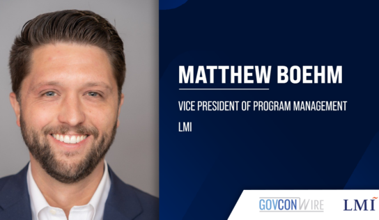 Matthew Boehm Assumes Program Management VP Post at LMI